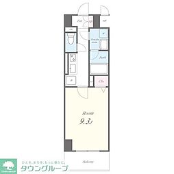 パルファンドゥジョア 1Kの間取図画像