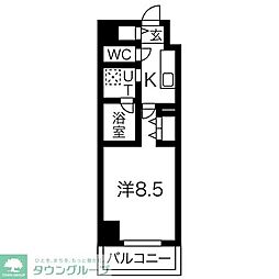 RICHED'OR名駅南 1Kの間取図画像