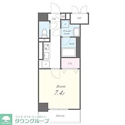 キャナルスクエア 1Kの間取図画像