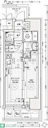 エステムコート名古屋上前津 1DKの間取図画像