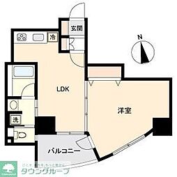 ドゥーエ上前津 1LDKの間取図画像