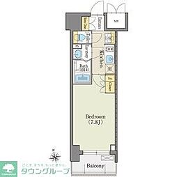 名古屋市営鶴舞線 上前津駅 徒歩4分の賃貸マンション 4階1Kの間取り