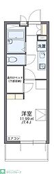 レオパレスヴェローチェ 1Kの間取図画像