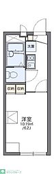 レオパレスルルド 1Kの間取図画像