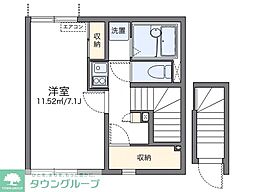 レオネクスト呼続 1Kの間取図画像