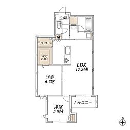 間取図画像 2LDK