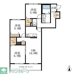 メゾン天白公園東E 3LDKの間取図画像
