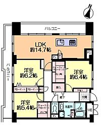 間取図画像 3LDK