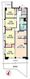 ロマネスク井尻第3 4LDKの間取図画像