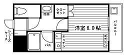 リバイル六坊 ワンルームの間取図画像