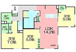 間取図画像 3LDK