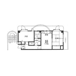 レーゾンデートル湘南 2LDKの間取図画像