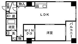 グラビス 1LDKの間取図画像