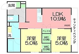 間取図画像 2LDK