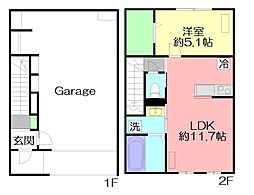 間取図画像 1LDK