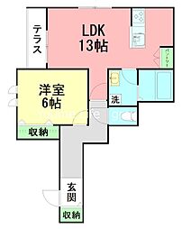間取図画像 1LDK