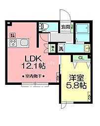 間取図画像 1LDK