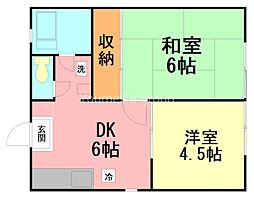 間取図画像 2DK