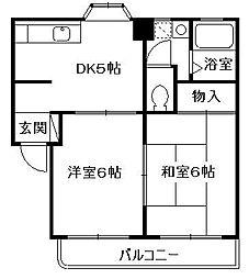 間取図画像 2DK
