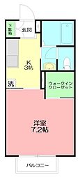 間取図画像 1K