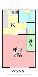 間取図画像 1K