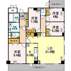 物件の間取り