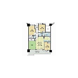 ライオンズマンション茅ヶ崎グランコースト 4LDKの間取図画像