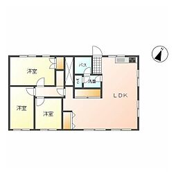 小林ビル 3LDKの間取図画像