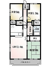 ヴェルエール湘南 3LDKの間取図画像