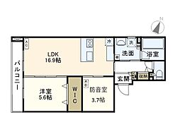 ポルテ いちか 1SLDKの間取図画像