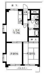 トゥインクルハウス 2LDKの間取図画像