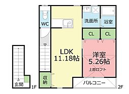 Forestsage 1LDKの間取図画像