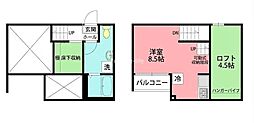 Lani Terrace辻堂 ワンルームの間取図画像