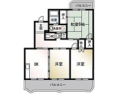 りぶれ97 3DKの間取図画像