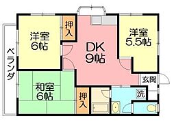 間取図画像 3DK