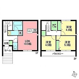 仮称)大庭メゾン 3SLDKの間取図画像