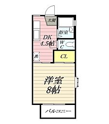 江ノ島ラッフルズ 1DKの間取図画像