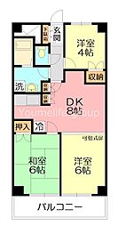 ルファール湘南台 3DKの間取図画像