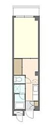 アメニティー湘南 1Kの間取図画像