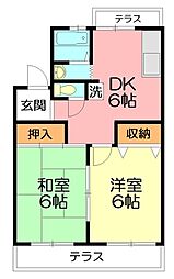 間取図画像 2DK