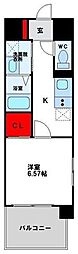 KSK南小倉コアプレイス 1Kの間取図画像