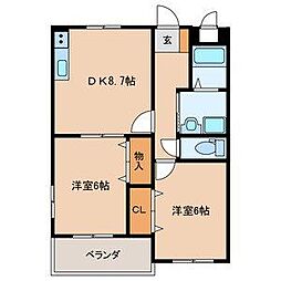 グレイス田仲 1階/-