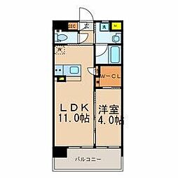ベレッツァ門司 1LDKの間取図画像