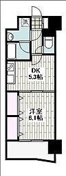 ニューシティアパートメンツ南小倉2 1DKの間取図画像