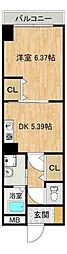 クルーズグラン・セレクト 1DKの間取図画像