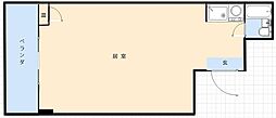 東日本橋コーポラス ワンルームの間取図画像