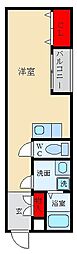 DRSchouchouNakamiyaEAST ワンルームの間取図画像