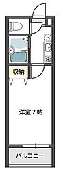シェモアキヨシ 1Kの間取図画像