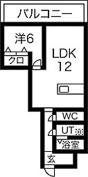 スターズヒルアベニュー 1LDKの間取図画像
