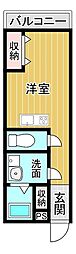 DRSchouchouNakamiyaEAST ワンルームの間取図画像